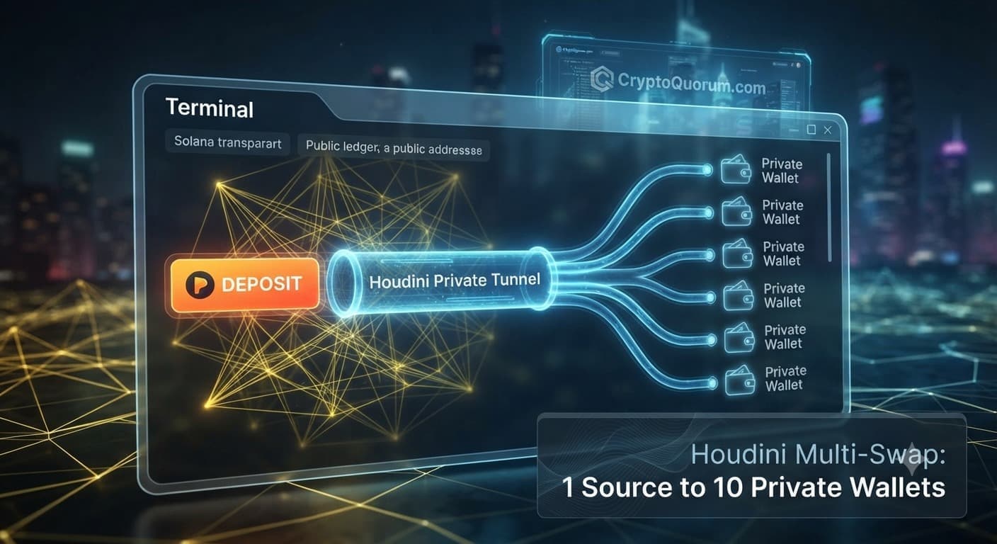 Houdini integra wallets privadas en Pump
