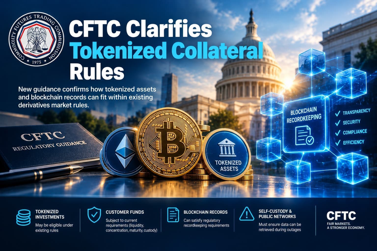 CFTC Clarifies Tokenized Collateral Rules