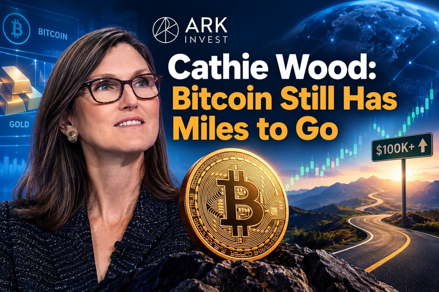 Cathie Wood mantiene su visión alcista sobre Bitcoin