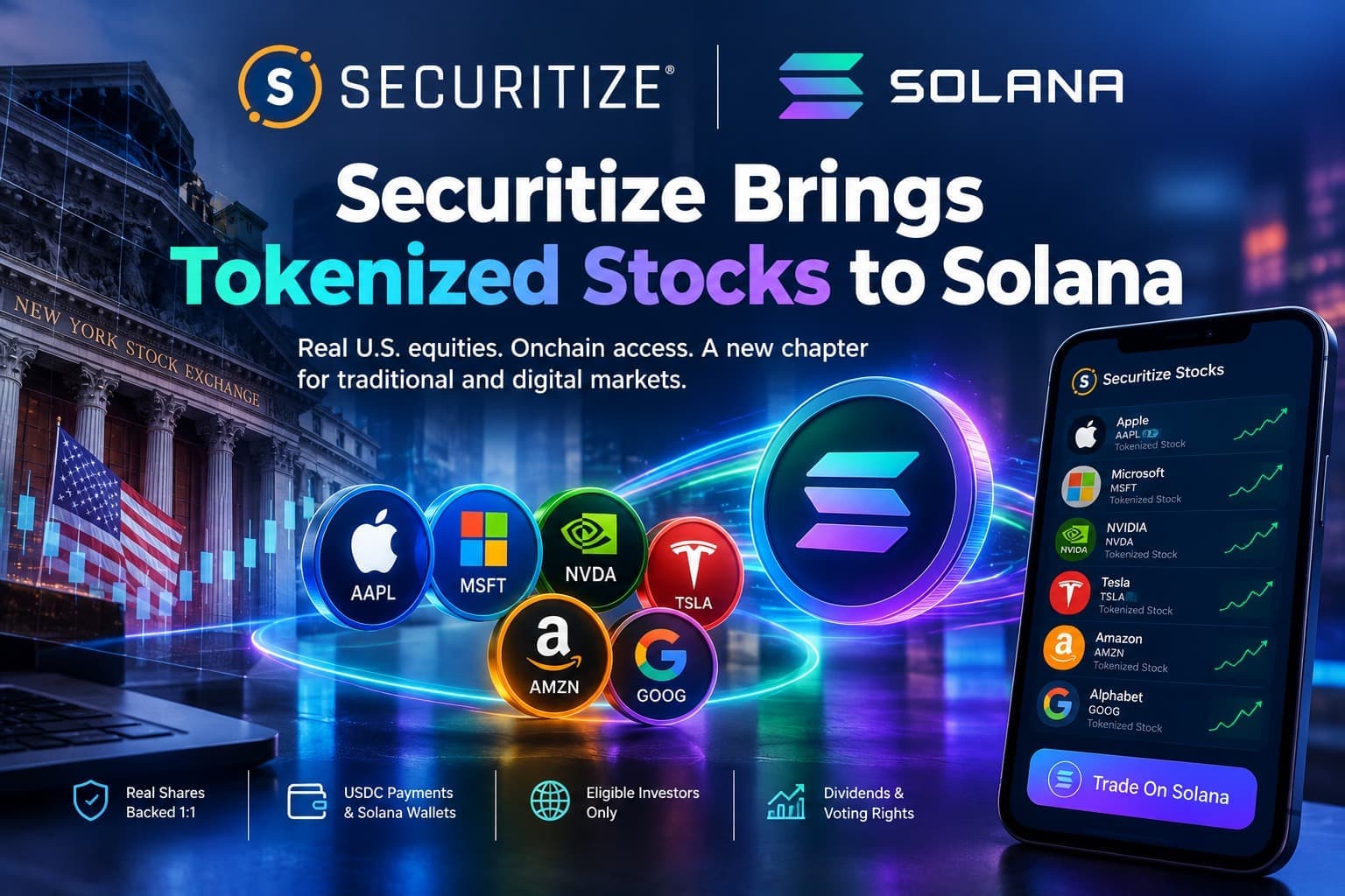 Securitize Brings Tokenized Stocks to Solana
